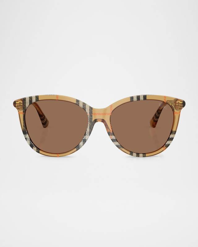 BE4455F Round Acetate Sunglasses